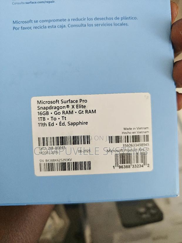 New Microsoft Surface Pro 16GB Qualcomm Snapdragon X Elite SSD 1T · Photo 3