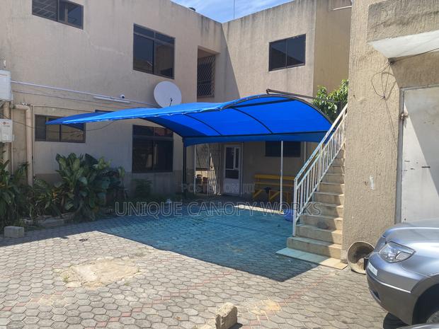 Traditional Color Blue Carport