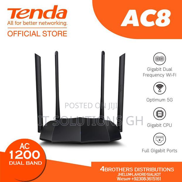 Tenda Ac8 Ac1200 Dual-Band Gigabit Wireless Router · Photo 2