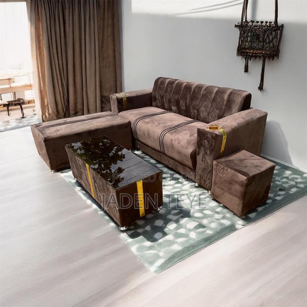 Brown New Luxury 3 in One Set Sofa photo 2
