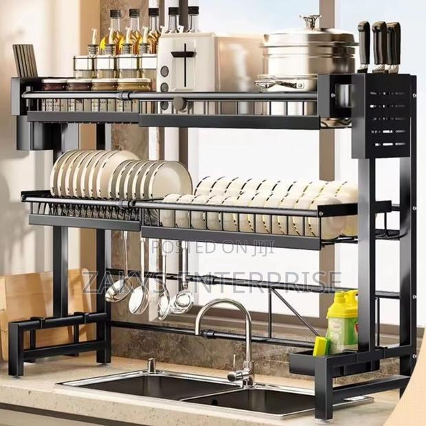 Expandable Metallic Non Stick Oversink Dish Rack