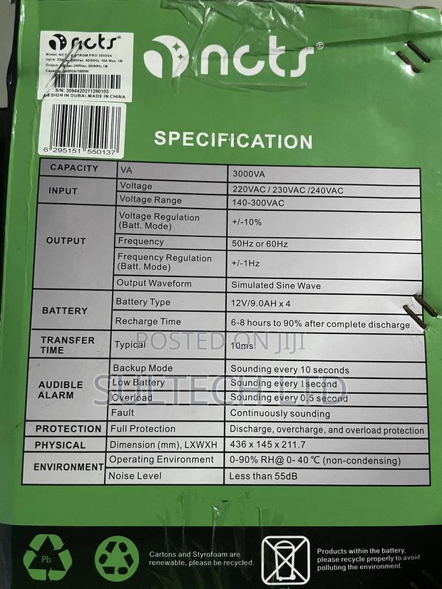 NCTS 3000va Offline Ups photo 2