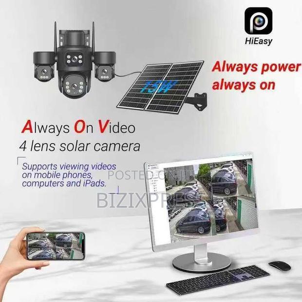 4 Lens 4 Videos 4g Solar Security Camera photo 4