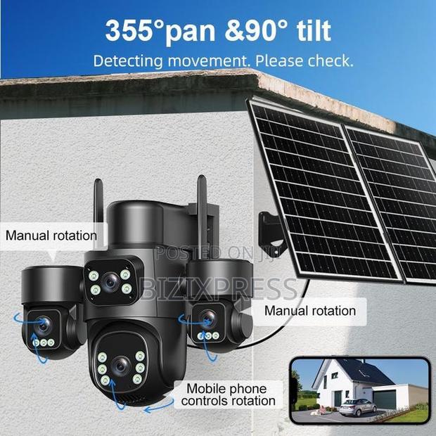 4 Lens 4 Videos 4g Solar Security Camera photo 5