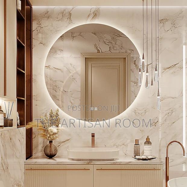 Backlit Round Mirror (80 Cm)D