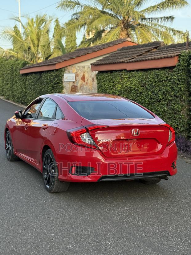 Honda Civic EX Sedan 2019 Red photo 4