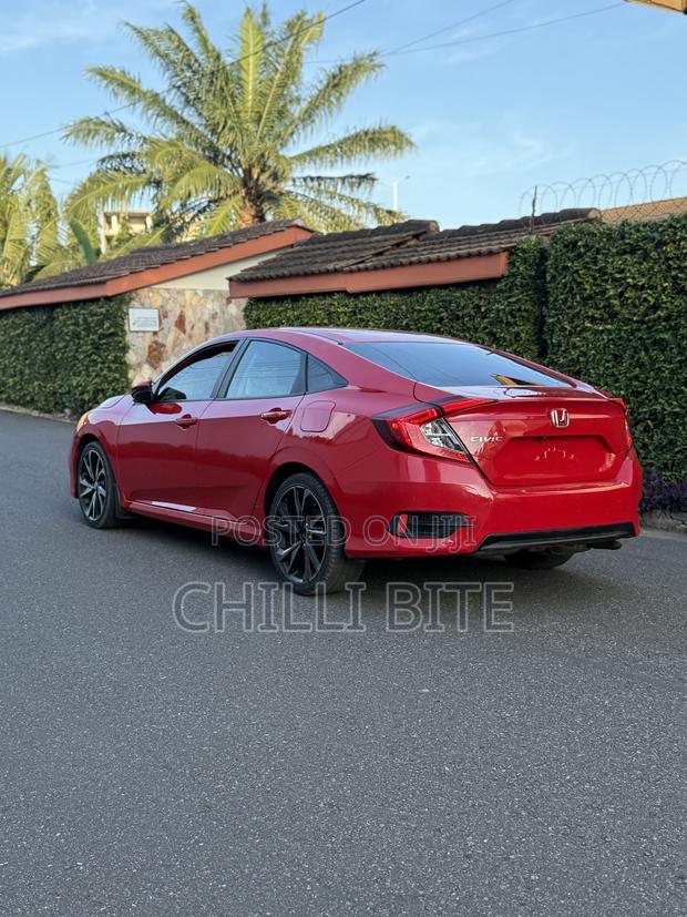 Honda Civic EX Sedan 2019 Red photo 5