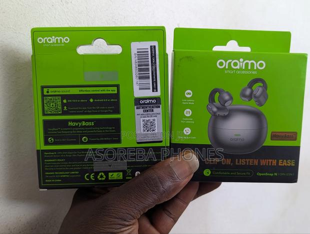 Oraimo Opensnap N Clip-on Open-Ear True Wireless Earbuds photo 3