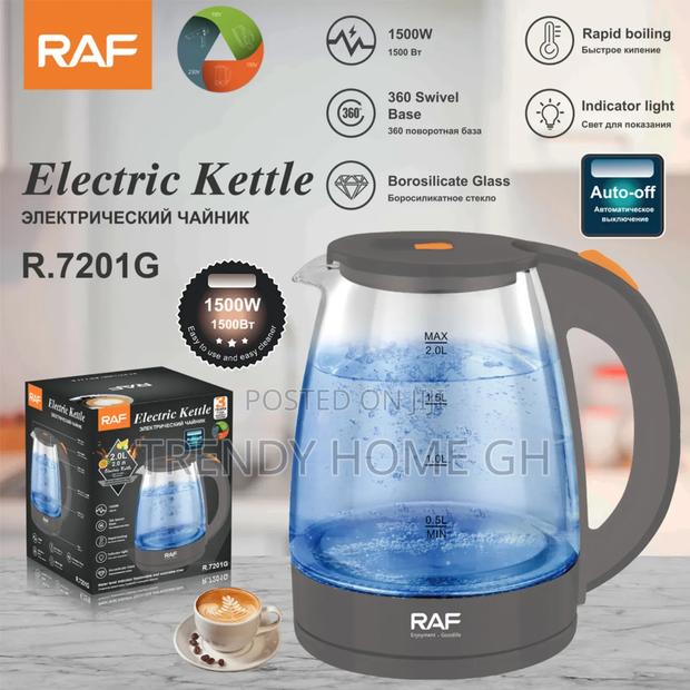 Premium Electric Glass Kettle Fast Boil Led Indicator 1.8l Capacity photo 3