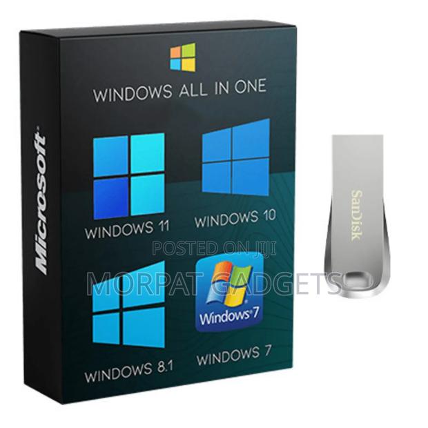 Windows 7-11 (All-in-One) Bootable Usb Pendrive With Lifetime License