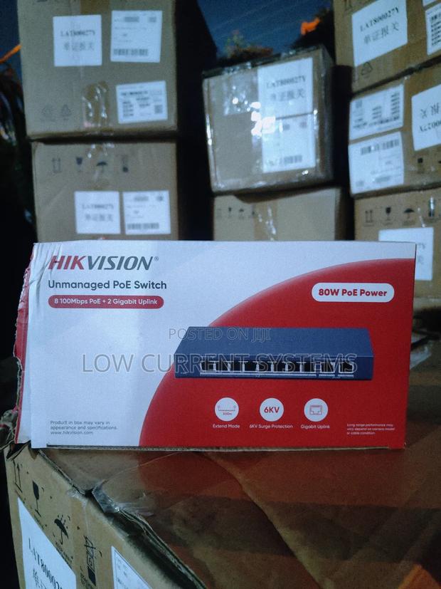 Hikvision 8 Port Poe Switch Unmanaged Fast Ethernet Unmanaged Poe · Photo 2