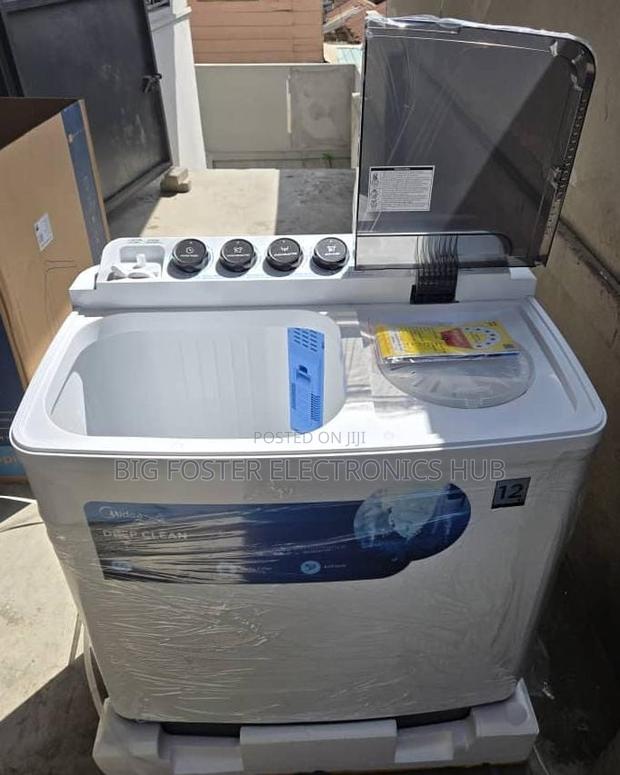 Midea _7kg Twin Tub Semi- Automatically Wash “Turbo Dry