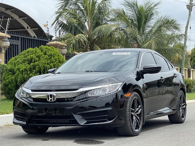 Honda Civic LX Sedan 2018 Black photo 2