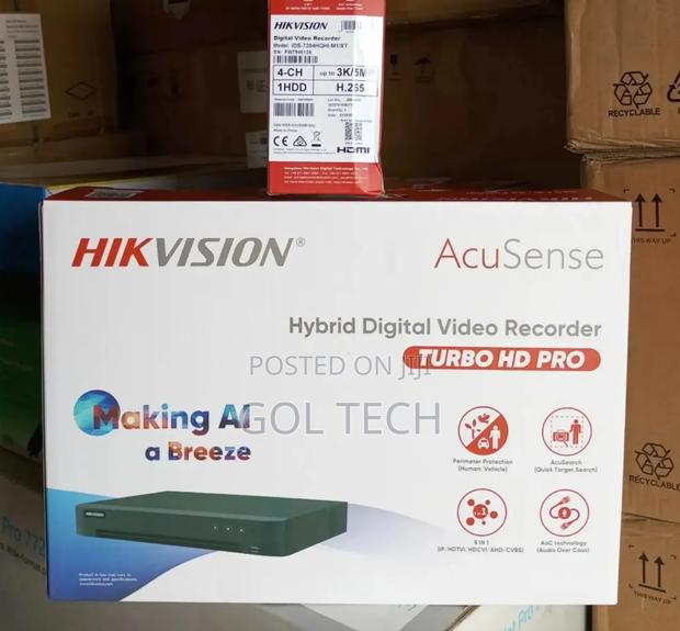 4ch Hikvision DVR / 5mp Hybrid Acusense Recorder Ids-7204hqhi-M1/Xt