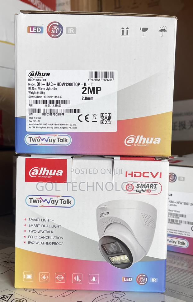 Dahua 2 Way Audio Camera With Smart Light Dh - Hac -Hdw1200tqp - Il -T · Photo 3