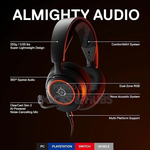 Steelseries Arctis Nova 3 - Wired Multi Platform Gaming Headset photo 4
