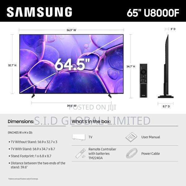 Samsung 65-inch Class Crystal Uhd U8000f 4k Smart Tv 2025 Model · Photo 3