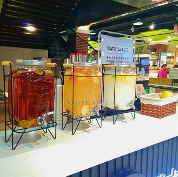 Glass Jar Dispenser With Stand photo 4