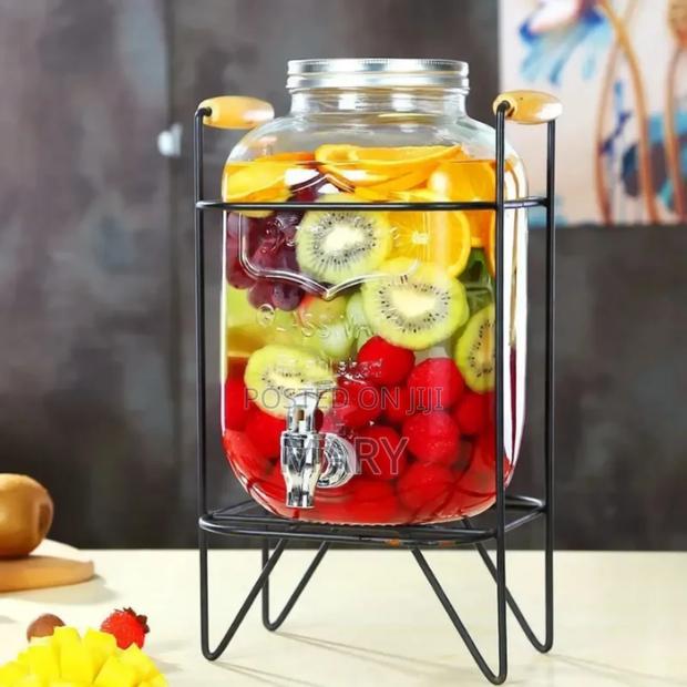 Glass Jar Dispenser With Stand photo 5