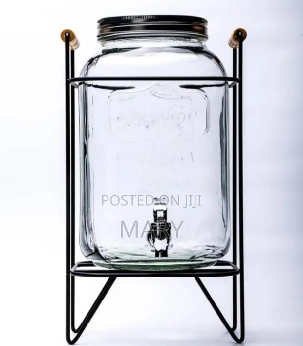 Glass Jar Dispenser With Stand photo 6