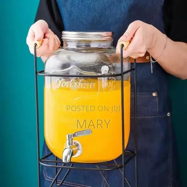 Glass Jar Dispenser With Stand photo 7