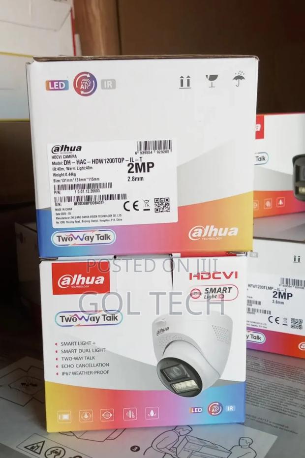Dahua 2 Way Audio Camera With Smart Light Dh-Hac-Hdw1200tqp-Il-T Dome photo 2