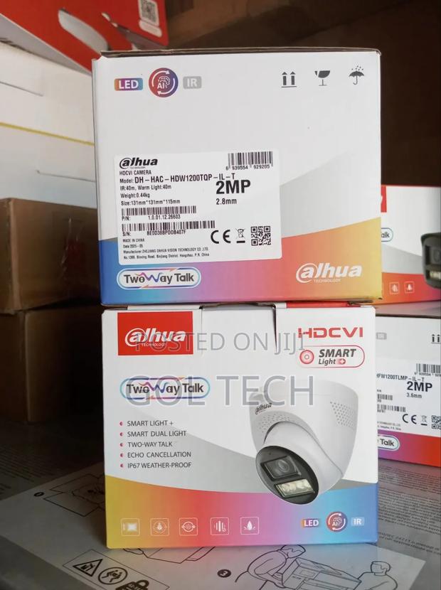 Dahua 2 Way Audio Camera With Smart Light Dh-Hac-Hdw1200tqp-Il-T Dome photo 3