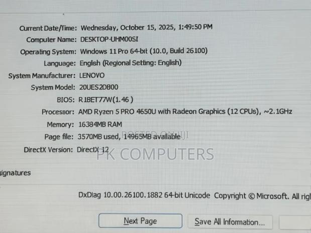 Laptop Lenovo ThinkPad T14 16GB AMD Ryzen 5 SSD 256GB photo 5