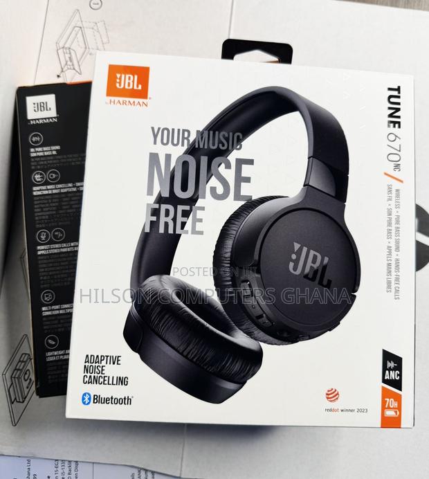 JBL Tune 670nc - Adaptive Noise Cancelling Wireless on-Ear Headphones