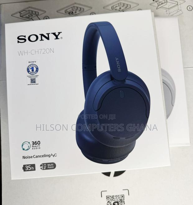 Sony Wh-Ch720n Wireless Over-Ear Headphones - Black