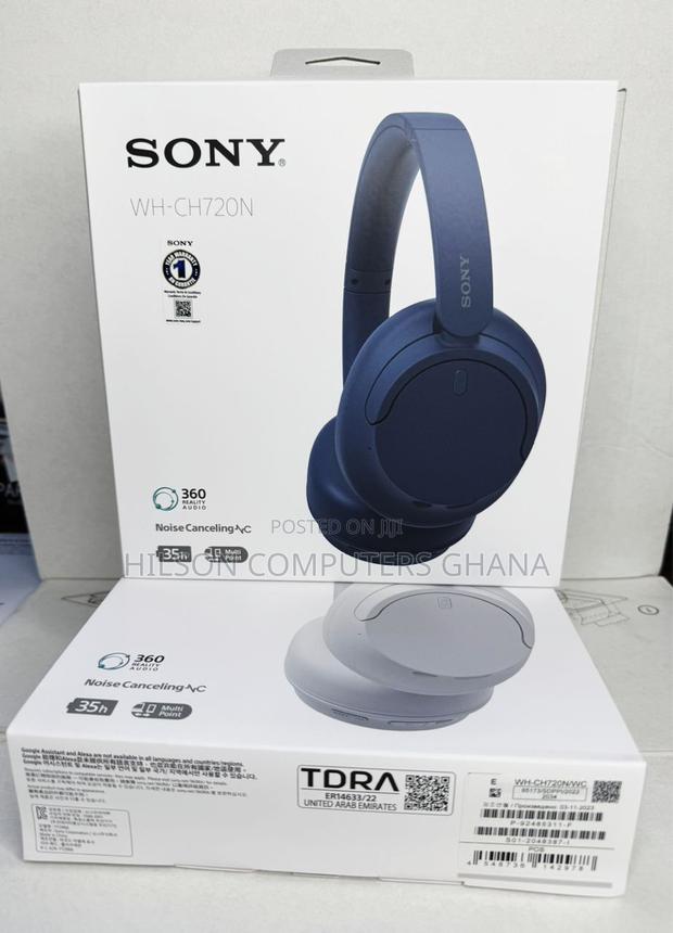 Sony Wh-Ch720n Wireless Over-Ear Headphones - Black photo 3