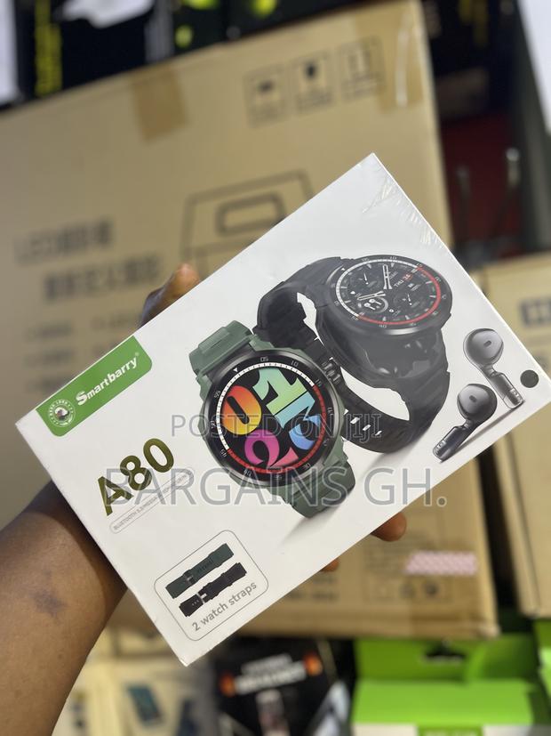 Smartberry A80 Premium Smart Watch With Wireless Earbuds (2 in 1) photo 3