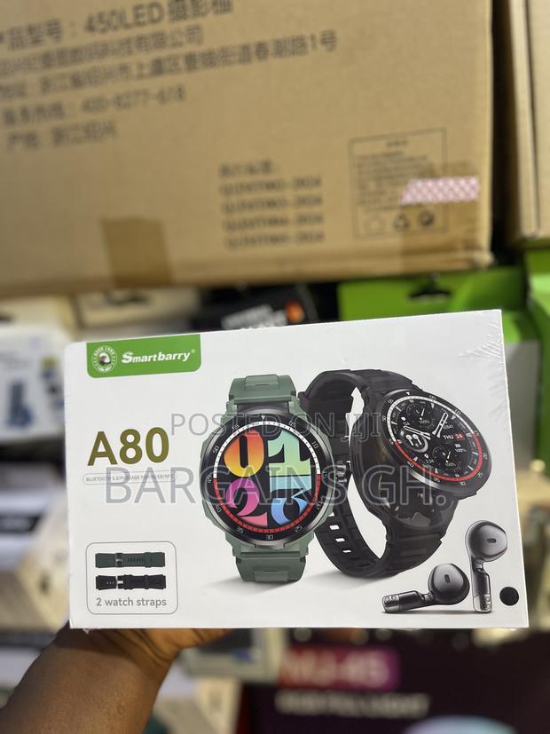 Smartberry A80 Premium Smart Watch With Wireless Earbuds (2 in 1) photo 4