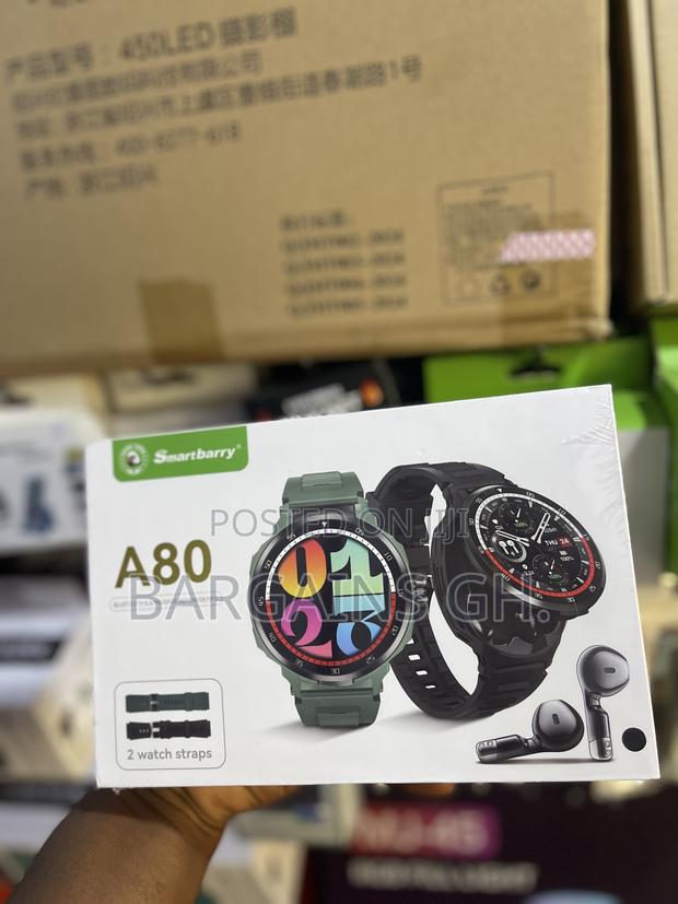 Smartberry A80 Premium Smart Watch With Wireless Earbuds (2 in 1) photo 5