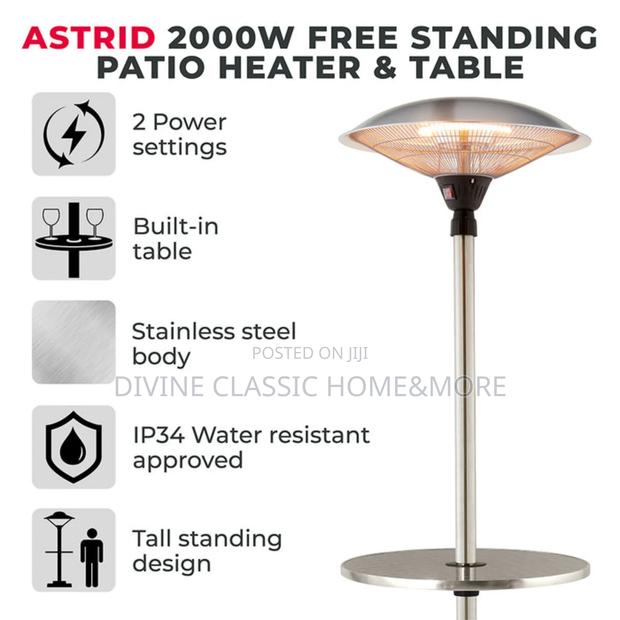 Tower Astrid 2kw Patio Heater Table