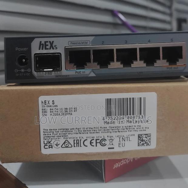 Mikrotik Hex S New 2025 E60iugs Router Board With Sfp 2.5g Hotspot · Photo 4