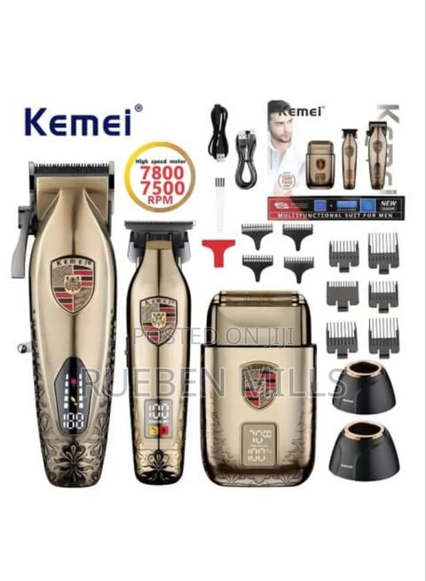 Kemei Km-2360 Three in One 3 in 1 Set Kits Barbering Shaving Machine · Photo 2