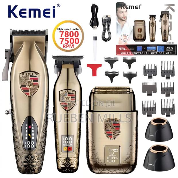 Kemei Km-2360 LCD Hair Clipper Set Full Metal Barbering Machine · Photo 4