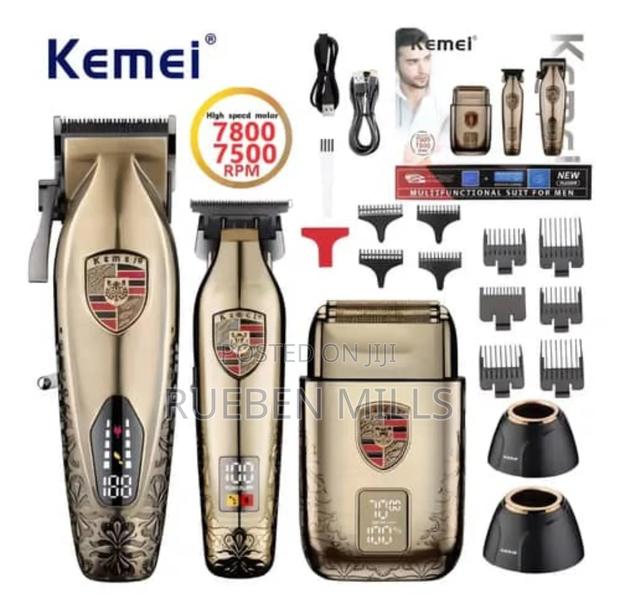 Kemei Km-2360 Hot Sale Three in One Set Electric Barbering Machine · Photo 4