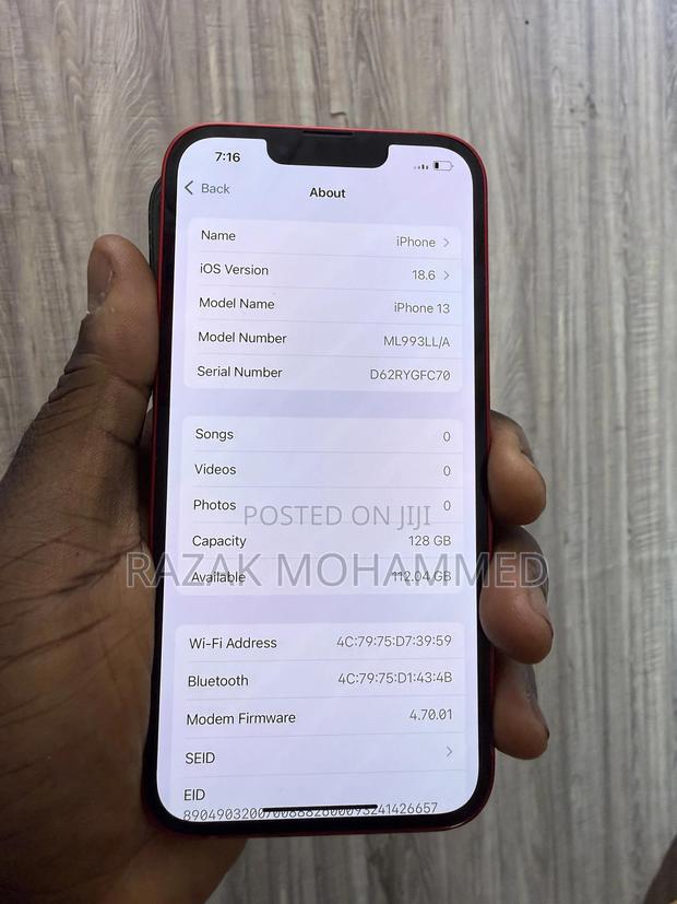 Apple iPhone 13 128 GB Red photo 2