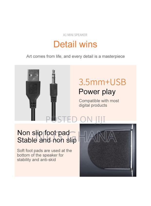 3.5mm+Usb Mini Square Wired Speaker Computer Multimedia. photo 3