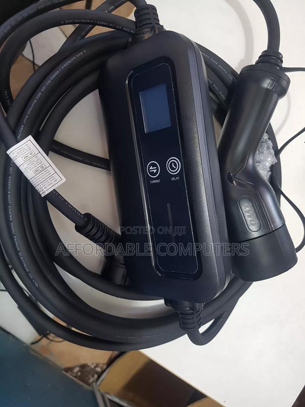Portable Ev Charger 2 in 1 With Glowing Cable 6-16a 25ft photo 2