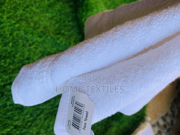 White Fluffy Face Towels for Home, Travel and Salon Use