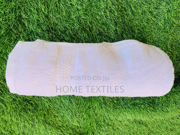 White Flora Large Size Towels for Home, Spa and Gym Use