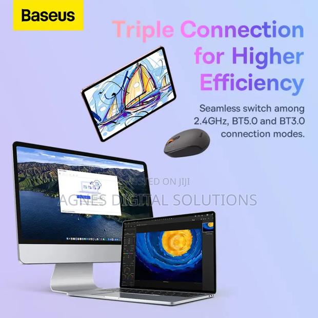 Baseus F01b Tri-mode Wireless Mouse photo 2