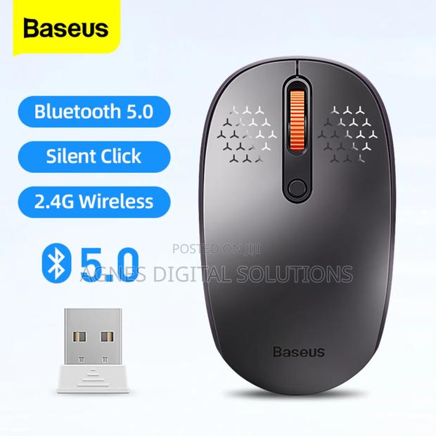 Baseus F01b Tri-mode Wireless Mouse Dark Grey
