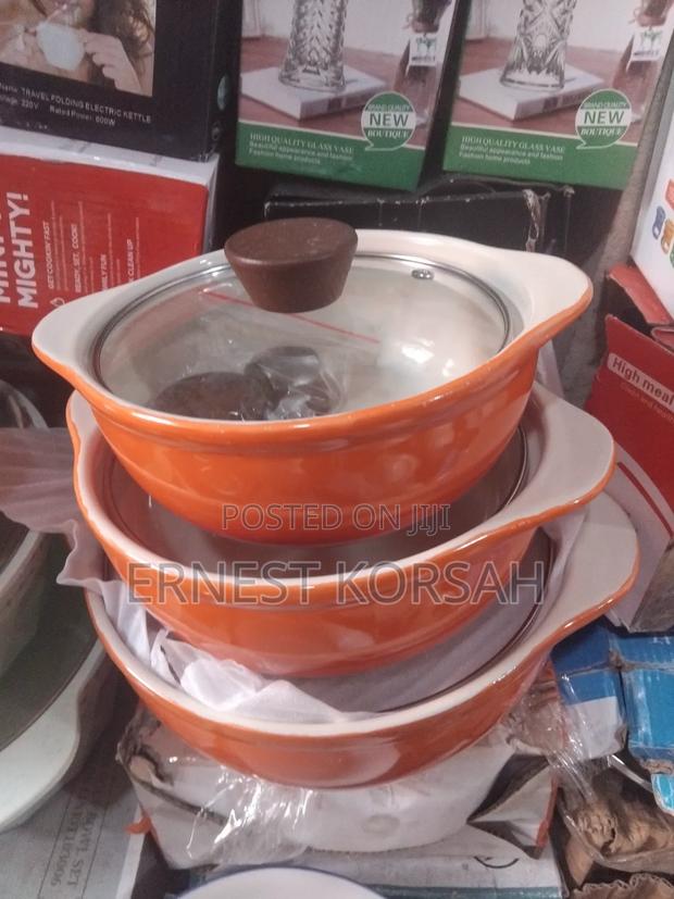 3 PCS Gradient Ceramic Soup Pot Set · Photo 3