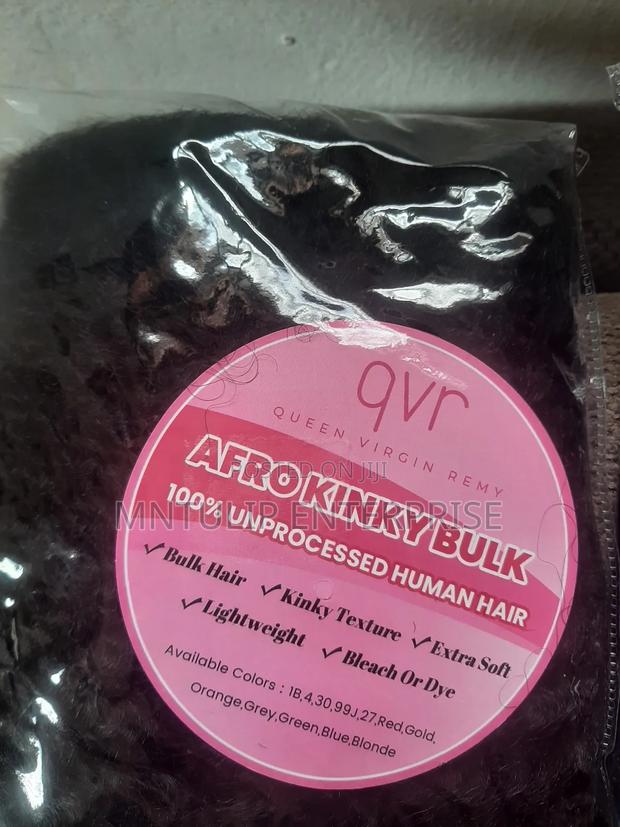 1pack, QVR Afro Bulk Kinky Human · Photo 2