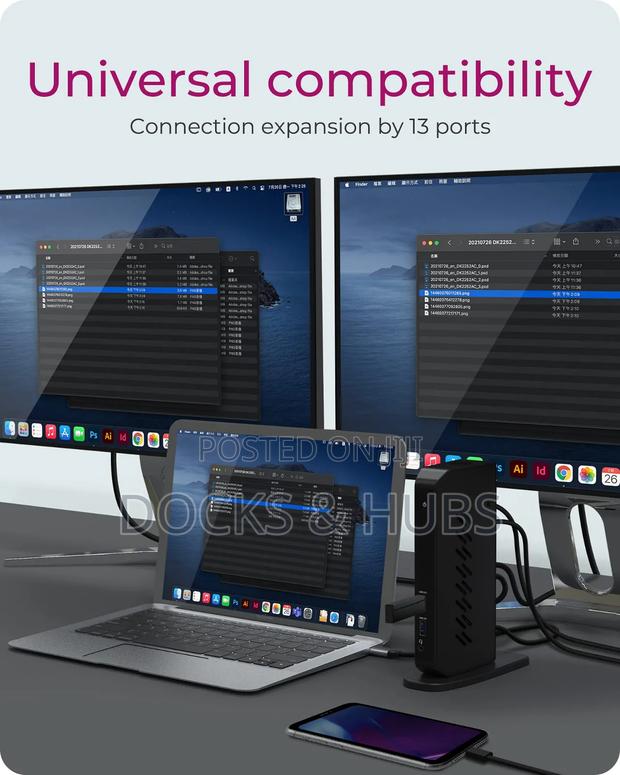 Raidsonic Icy Box Displaylink Docking Station (11-in-1) - Universal photo 2