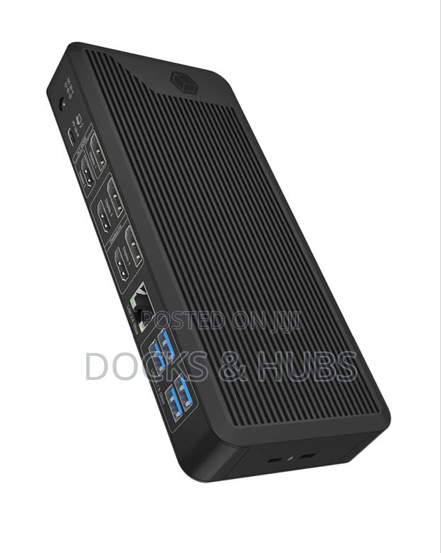 Icy Box Usb-C Docking Station (15-in-1) - 4 Monitors Display